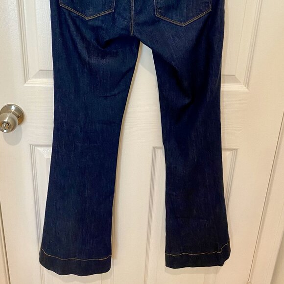 J BRAND DARK BLUE JEANS WITH FLARED BOTTOMS - Picture 4 of 6